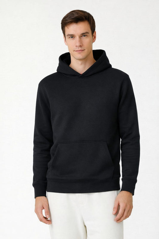 Kapüşonlu Sweatshirt - Siyah