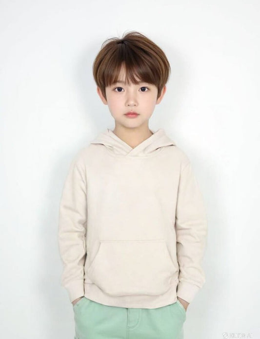 Çocuk Kapüşonlu Sweatshirt - Bej