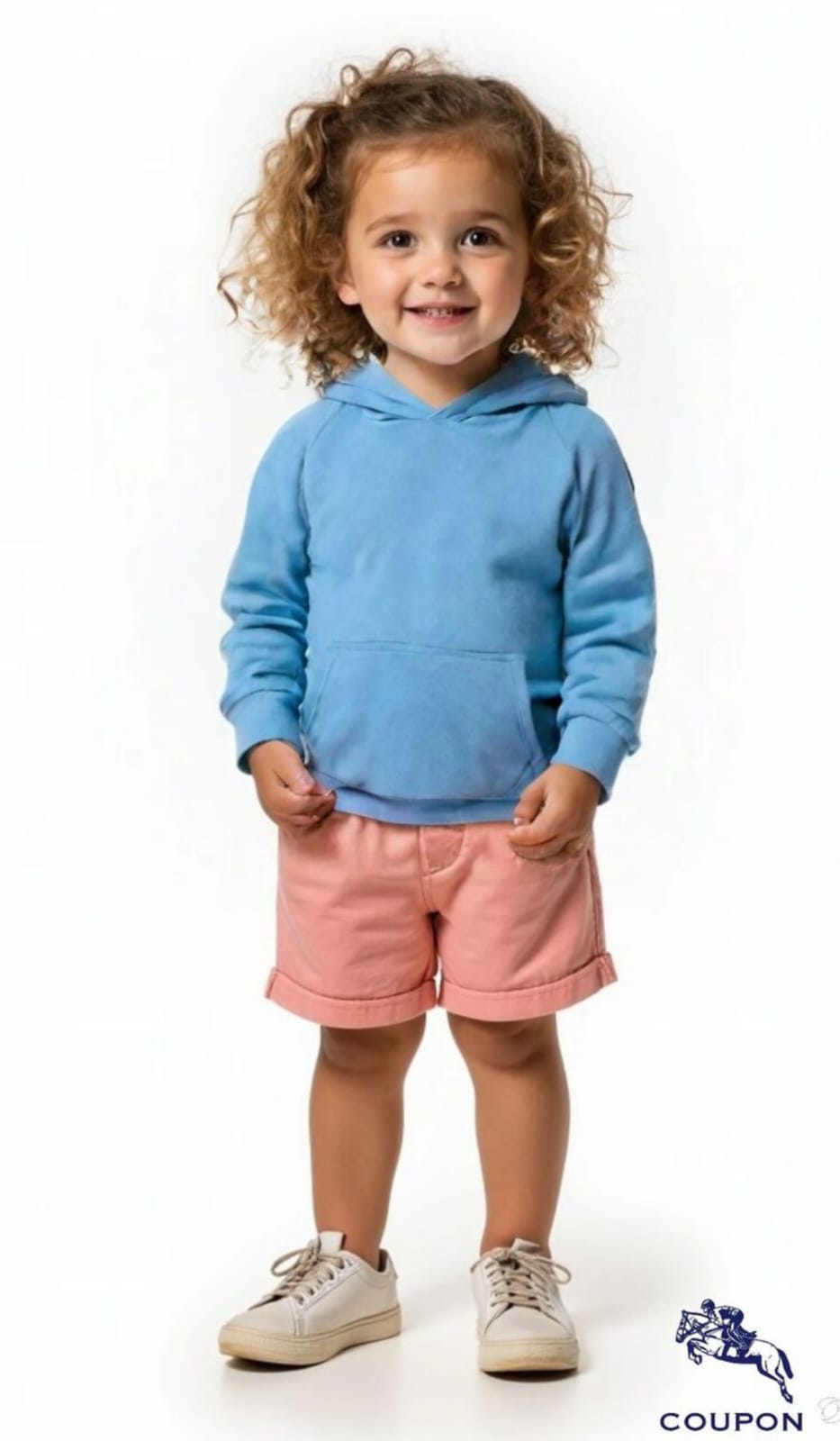 Çocuk Kapüşonlu Sweatshirt - Mavi