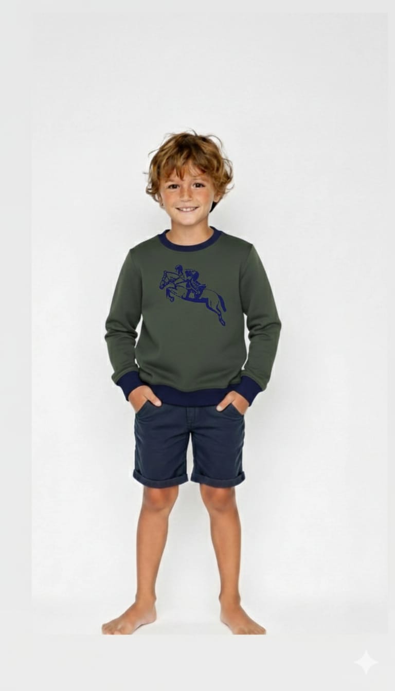 Çocuk Sweatshirt / Logo Baskılı - 12 Renk