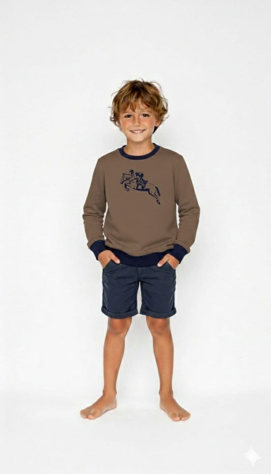 Çocuk Sweatshirt / Logo Baskılı - 12 Renk