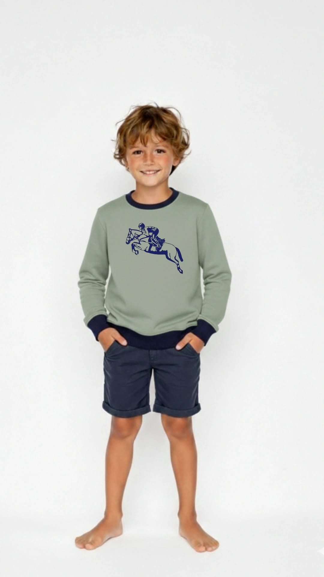 Çocuk Sweatshirt / Logo Baskılı - 12 Renk